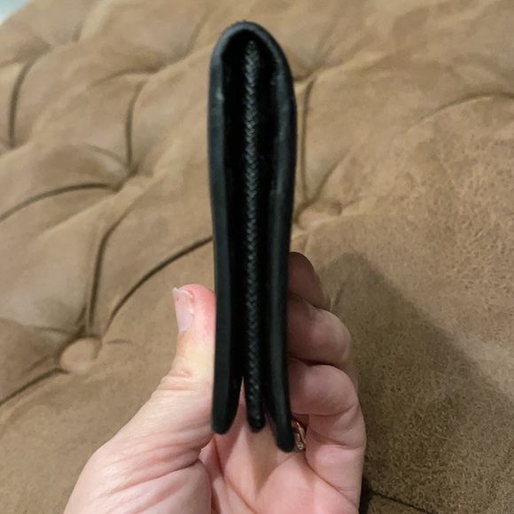 COACH MENS WALLET BLACK CC CANVAS - Picture 13 of 14